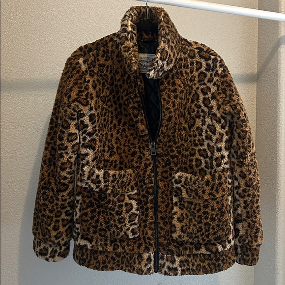 Levi's Quilted leopard print faux fur Jacket - Picture 2 of 13
